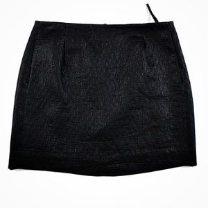 J. Crew Shimmery Black Mini Skirt 4